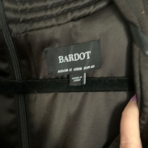 Bardot Black Mini Dress - Picture 9 of 9